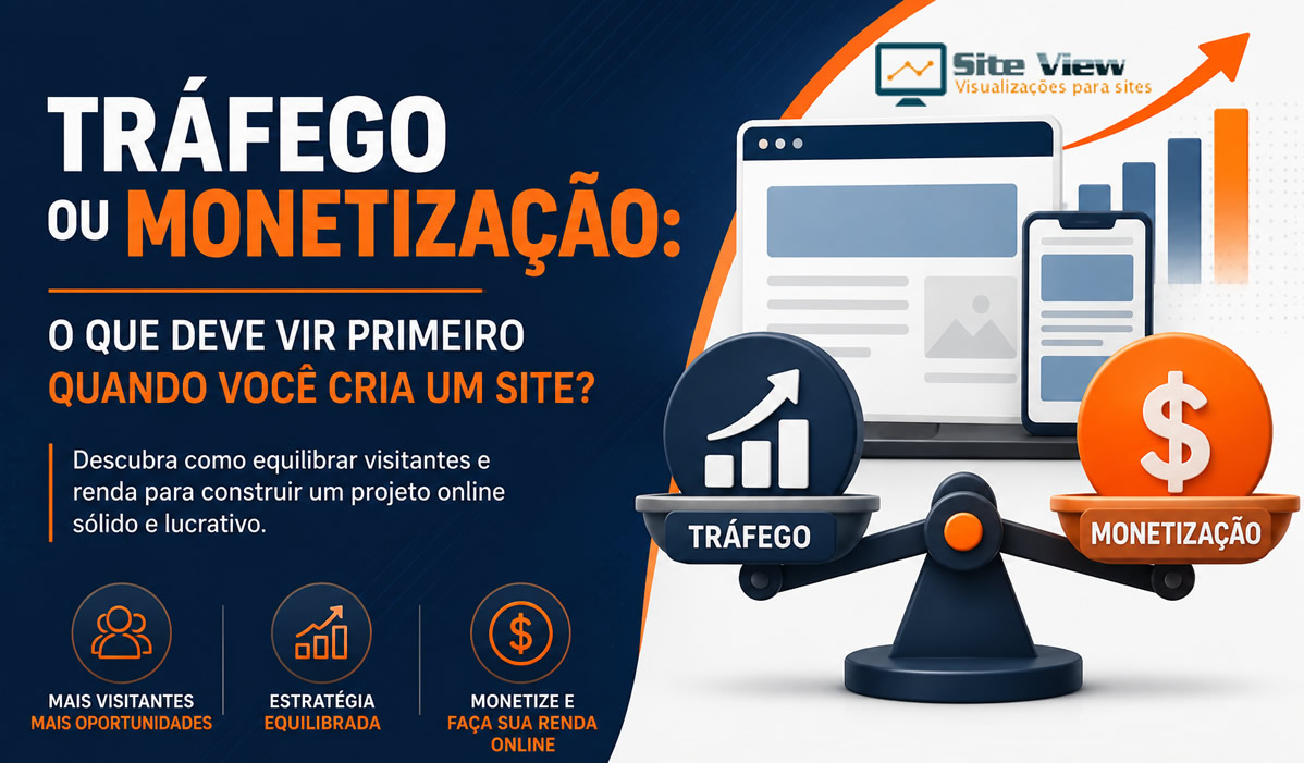 [Tráfego ou Monetização: O que deve vir primeiro após criar um site?]