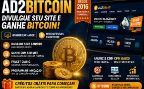 Ad2Bitcoin: divulgue seu site gratuitamente e ganhe Bitcoin