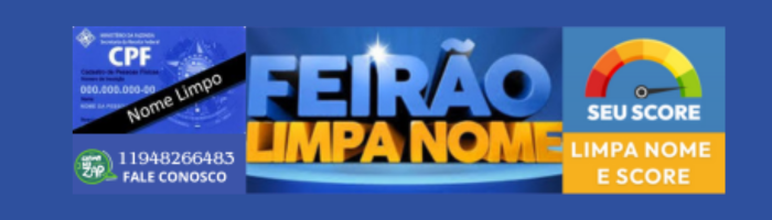 Rodapé - Feirão limpa nome